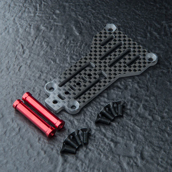 RMX 4 Carbon Lightweight Rear Link Plate Set - Red Black [MST] 210735BK 210735R - Image 2