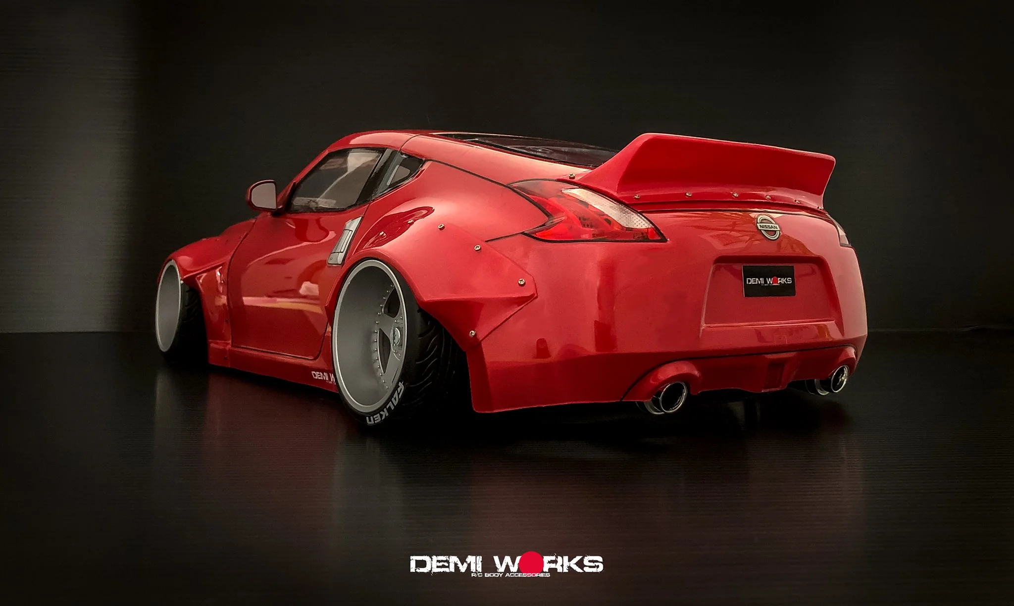 Rocket Bunny Full Bodykit for Tamiya 370Z [Demi Works] DW370RB-A + DW370RB-B - Image 6