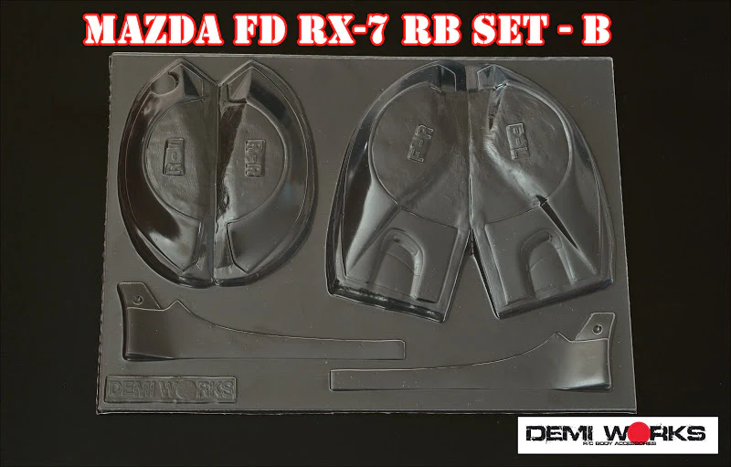 Rocket Bunny Full Bodykit for Tamiya RX-7  1-10 FD3S [Demi Works] DWRX7RB-A DWRX7RB-B - Image 2
