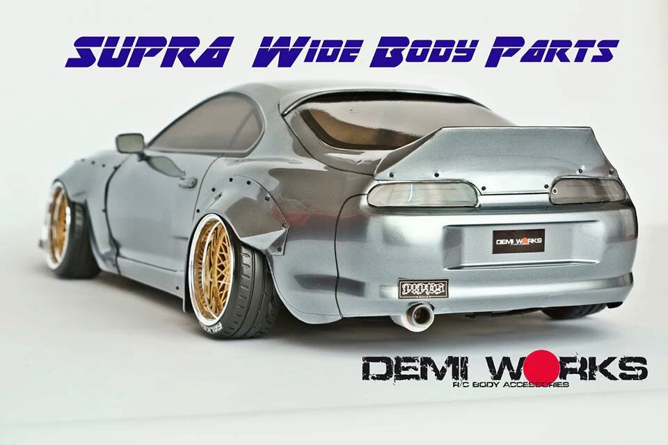 Rocket Bunny Full Bodykit for Tamiya Supra [Demi Works] DWSUPRB-A DWSUPRB-B DWSUPL
