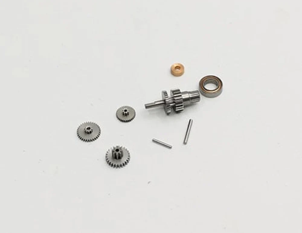 RRE007 Servo Replacement Gear Set with Pins and Bearing [Reflex Racing] RRE007-1