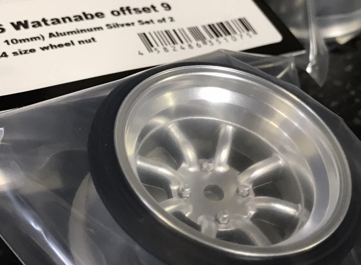 INCHDOWN: RS Watanabe Aluminum Silver Rims Set (9mm - 12mm) [Scale Dynamics] 10151 10152 - Image 3