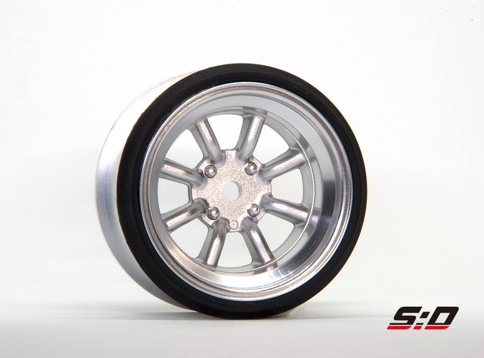 INCHDOWN: RS Watanabe Aluminum Silver Rims Set (9mm - 12mm) [Scale Dynamics] 10151 10152 - Image 5