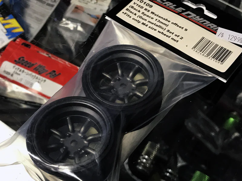 INCHDOWN: RS Watanabe Gunmetal Rims Set (9mm - 12mm) [Scale Dynamics] 10153 10154 - Image 4