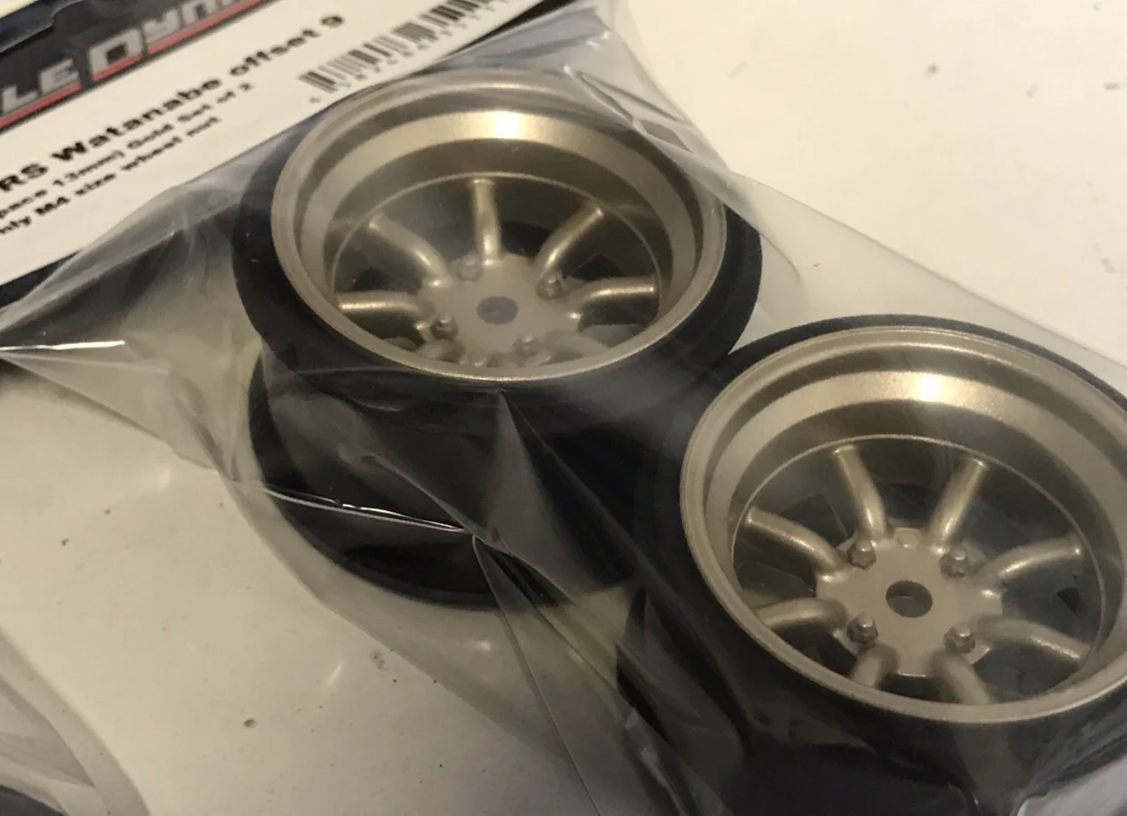 INCHDOWN: RS Watanabe Titanium (Gold) Rims Set (9mm - 12mm) [Scale Dynamics] 10155 10156 - Image 2