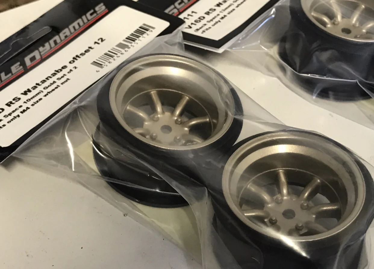 INCHDOWN: RS Watanabe Titanium (Gold) Rims Set (9mm - 12mm) [Scale Dynamics] 10155 10156 - Image 5