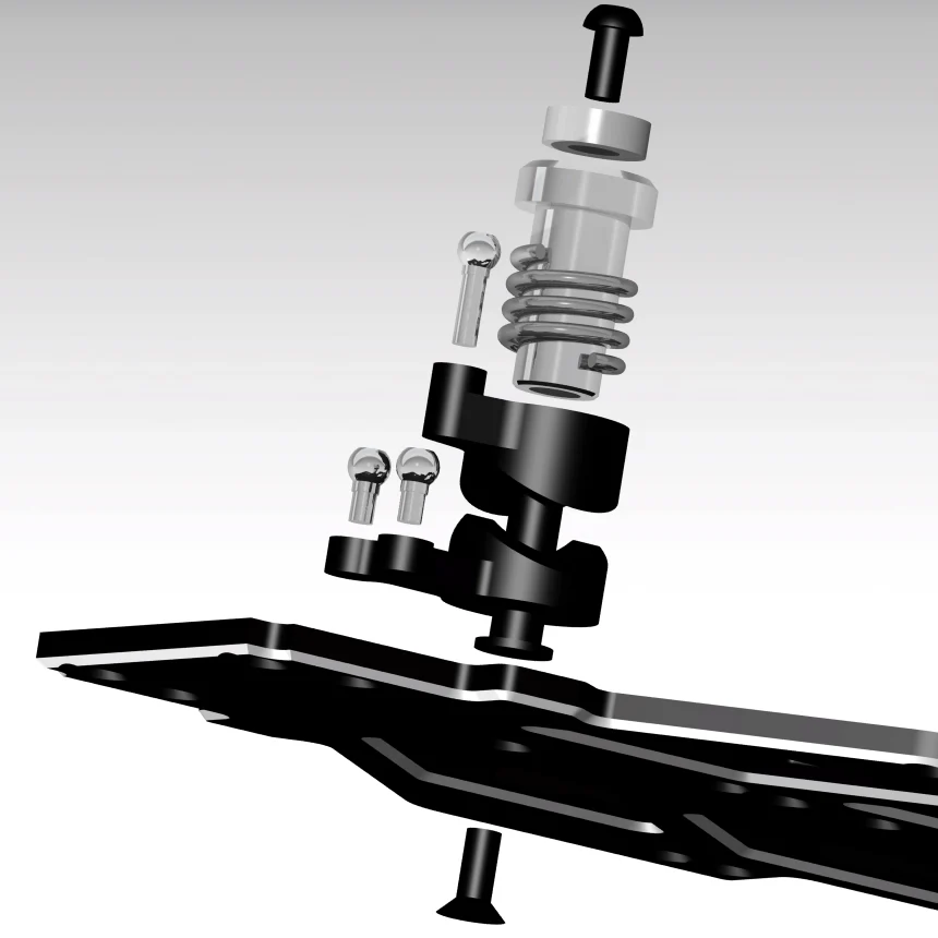 RTA 1-28  Servo Saver Kit - BELL CRANK Steering System [RTRC] RT103 - Image 2