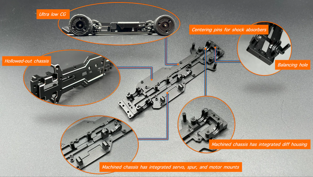 RTB 1-28 AWD Chassis Kit [RTRC] RTB000 - Image 3