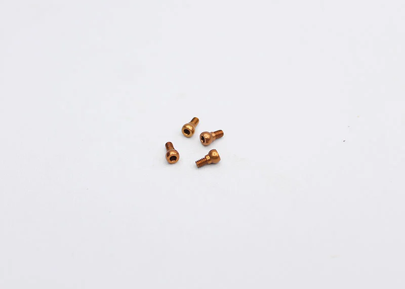 RX28 7075 T6 Hard Coated Aluminum 3.5mm Ball Studs (4pcs) [Reflex Racing] RX28-018