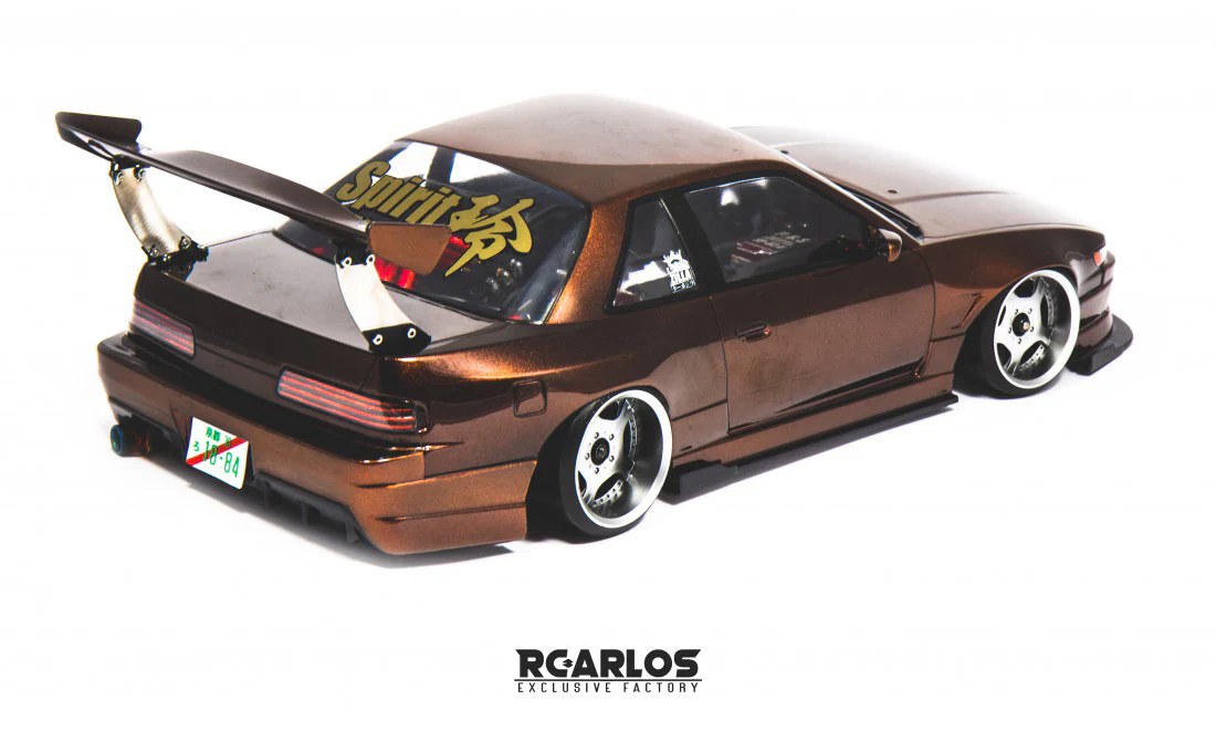 S13 Spirit Rei NISSAN 240sx Coupe w- Over Fenders 1-10 Drift Body Shell [RC ARLOS] RC-ASRS13-BS - Image 5