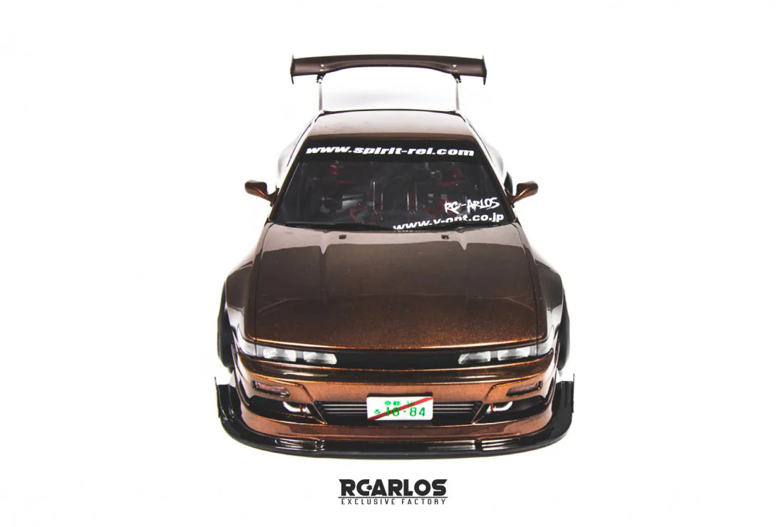 S13 Spirit Rei NISSAN 240sx Coupe w- Over Fenders 1-10 Drift Body Shell [RC ARLOS] RC-ASRS13-BS - Image 6