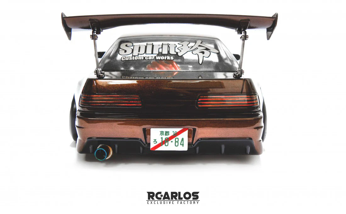 S13 Spirit Rei NISSAN 240sx Coupe w- Over Fenders 1-10 Drift Body Shell [RC ARLOS] RC-ASRS13-BS - Image 7