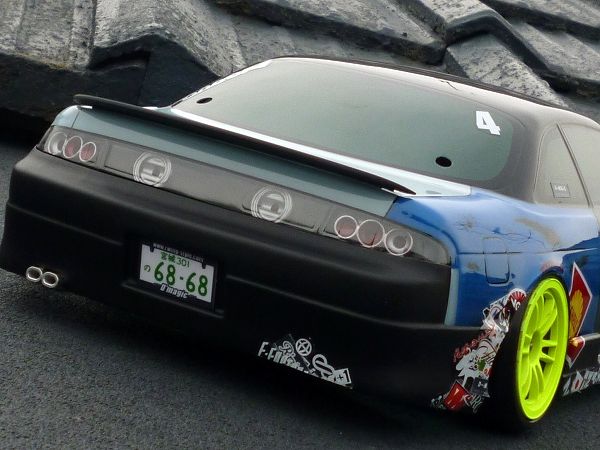 S14 Silvia Coupe 240SX Rear EURO BLACK HOUSING Tail Light Kit Buckets (3mm LED ready) taillights [D'Magic] DM5-100 - Image 2