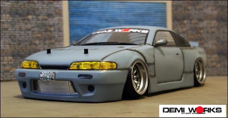 S14 (Zenki) Rocket Bunny Full 1-10 Body Kit (for SD-1093 Yokomo) [Demi Works] DWS14BK-A