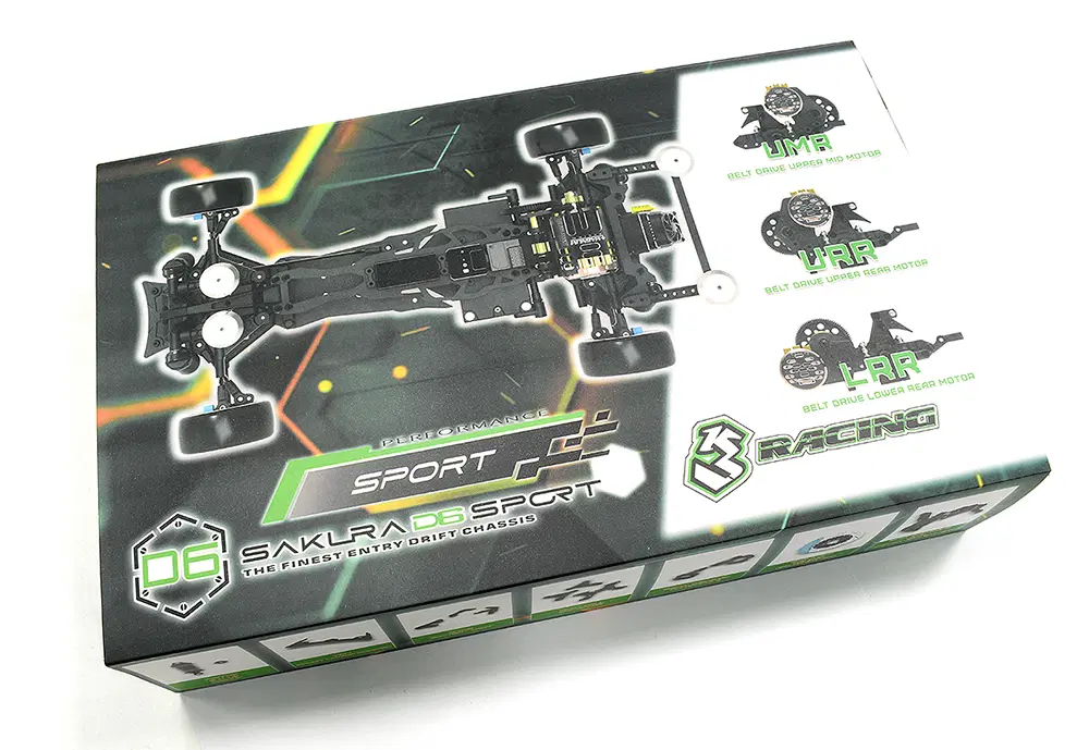 Sakura D6 (IDLER UMR) 1-10 RC Drift Chassis Kit [3Racing] KIT-SAKURA-D6S-Idler - Image 2