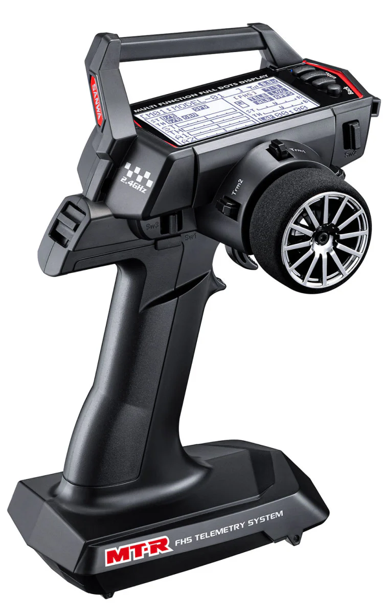 Sanwa MT-R FH5 Airtronics 4-Channel Transmitter Radio w- RX-493i Receiver - 2.4Ghz - Image 2
