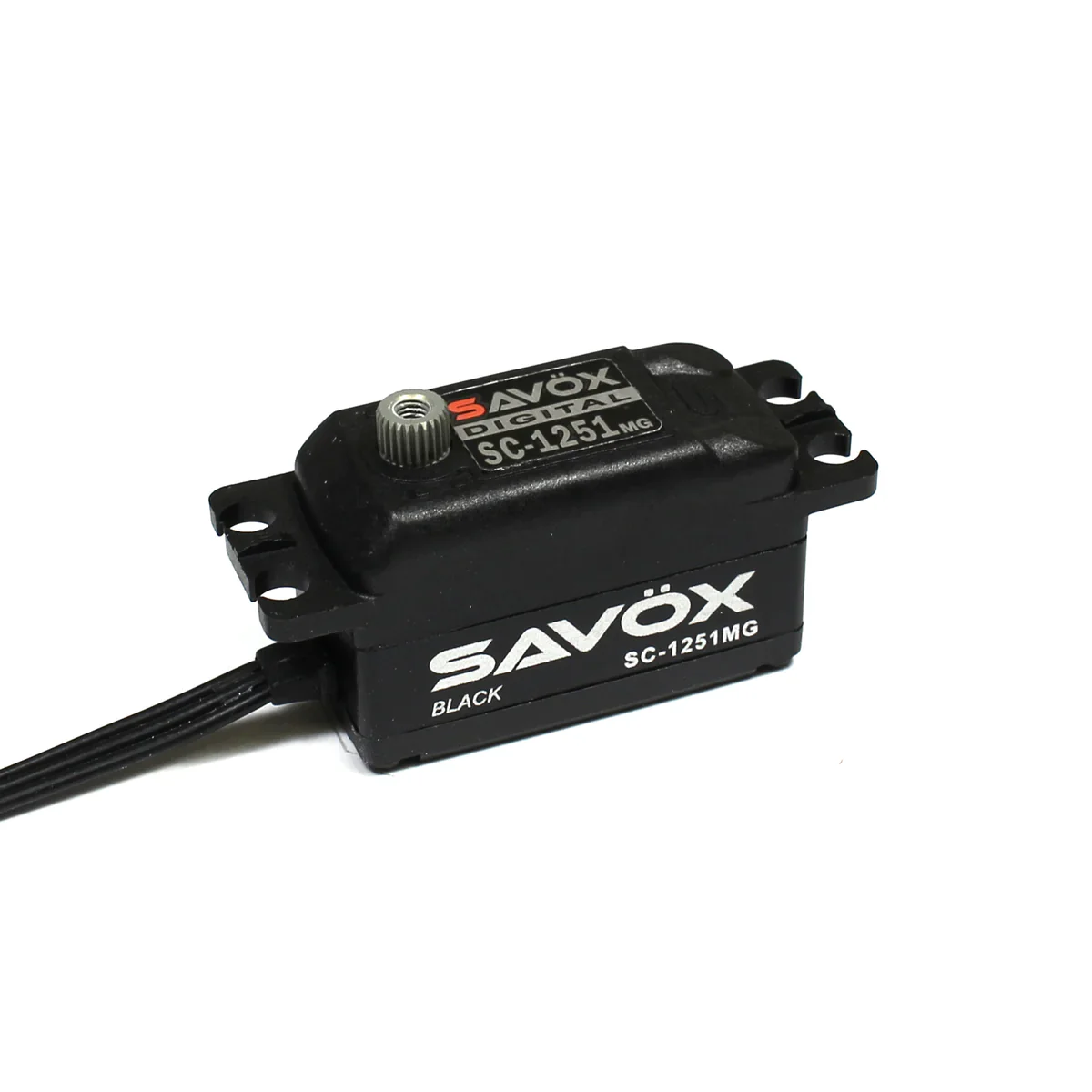 Savox SAVSC125MGP-BE (BLACK EDITION) Servo Low Profile High Speed Metal Gear (.09 - 9kg)