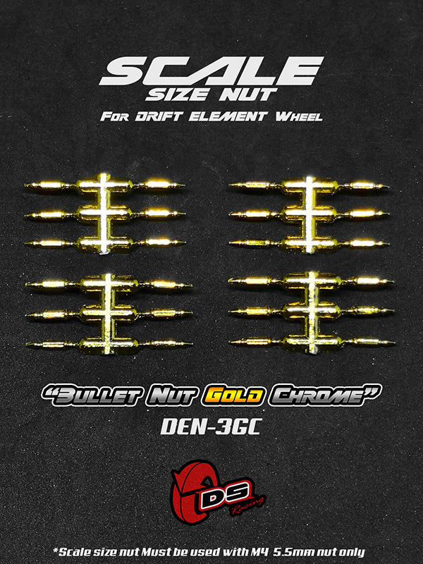 Scale Lug Nuts for DRIFT ELEMENT RIMS [DS Racing] CHROME GOLD BLACK SILVER - Image 4
