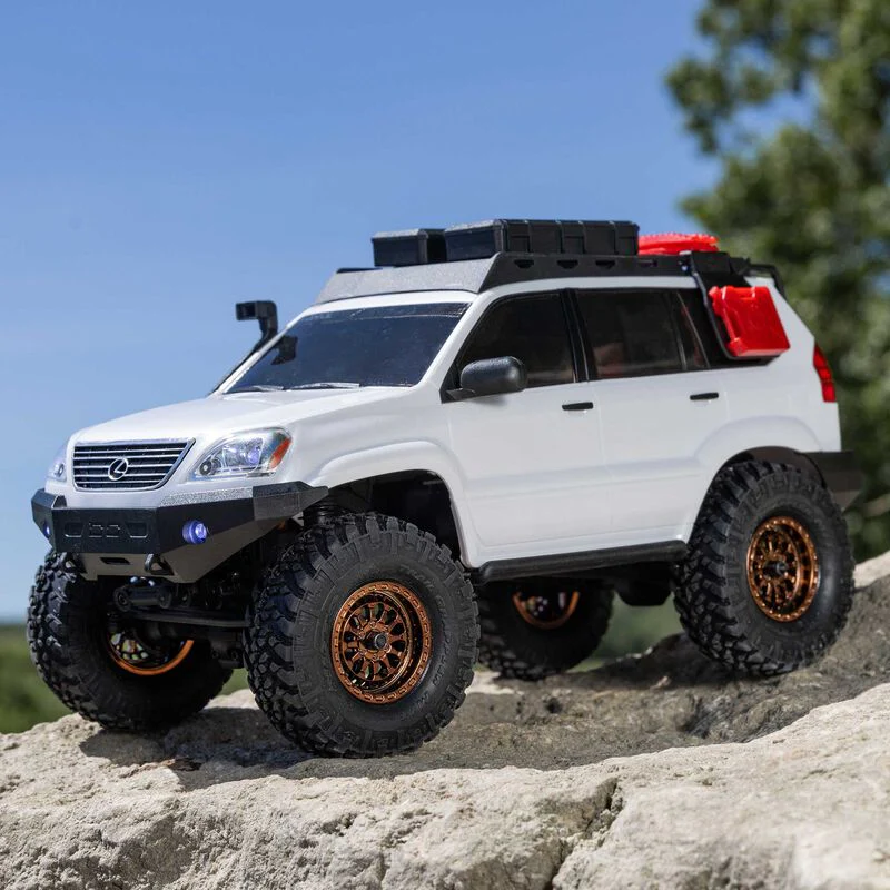 SCX24 Lexus GX470 1-24 4WD RTR, (White or Silver) RC ROCK CRAWLER MINI MICRO [Axial RC] AXI-1532T1 AXI-1532T2