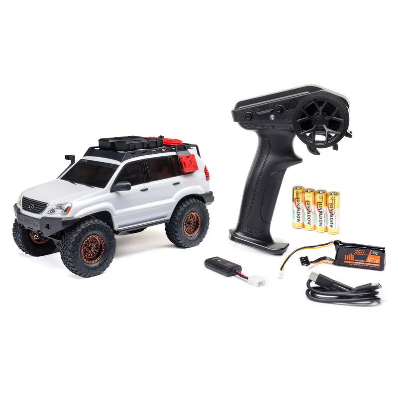 SCX24 Lexus GX470 1-24 4WD RTR, (White or Silver) RC ROCK CRAWLER MINI MICRO [Axial RC] AXI-1532T1 AXI-1532T2 - Image 7