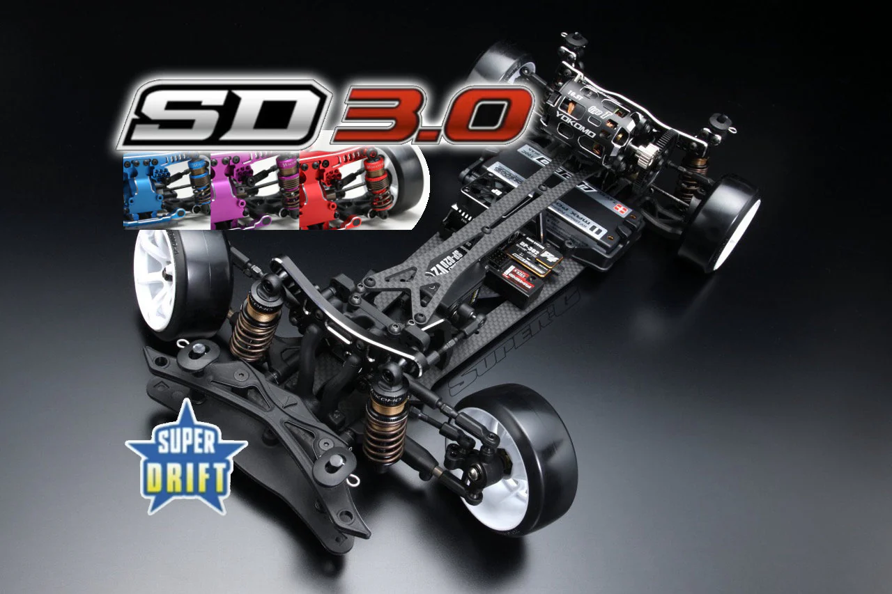 SD 3.0 SUPER DRIFT RWD 1-10 RC Drift Car kit SD3.0 BLUE BLACK RED PURPLE  [Yokomo] SDR-030BL SDR-030P SDR-030R SDR-030