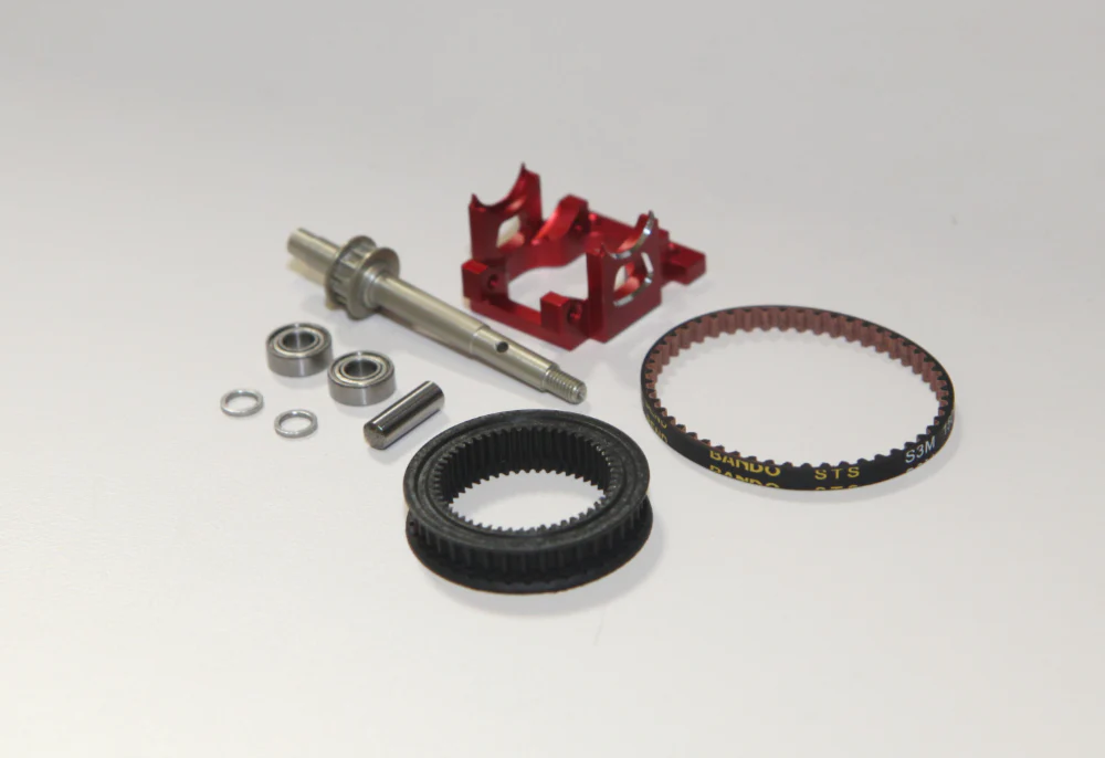 SHARK - Belt Drive Conversion Kit for Shark Transmission - RED PURPLE BLACK [Rhino Racing] RR-825 B R P - Image 4