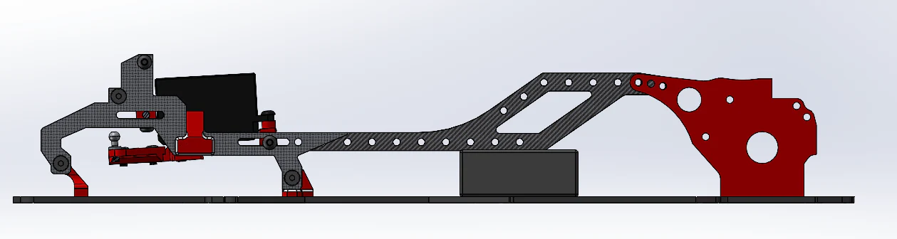SHARK FIXED CHASSIS KIT - DDSS (fits RMX 2.5-SHARK trans) [RHINO RACING] RR-806 - Image 4