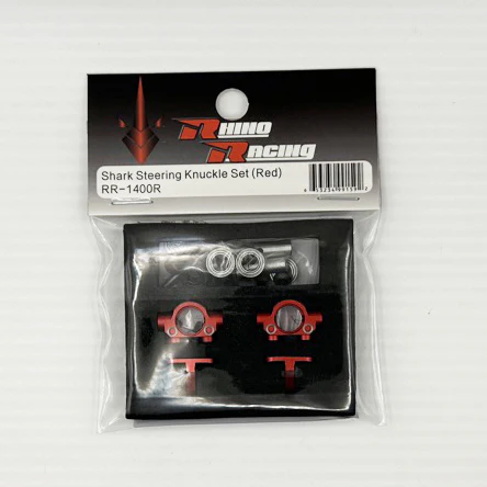 SHARK - Front Steering Aluminum Knuckle Set - RED PURPLE BLACK [Rhino Racing] RR-1400R RR-1400P RR-1400B - Image 3