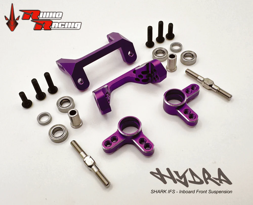 SHARK - HYDRA IFS - Inboard Front Suspension Kit for DDSS - BLUE RED PURPLE BLACK [Rhino Racing] RR-1000R RR-1000P RR-1000B - Image 15
