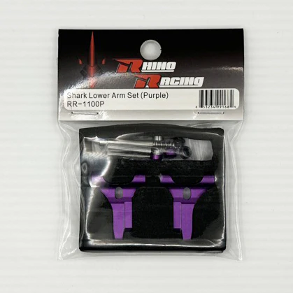 SHARK - Lower Aluminum Arms - BLUE RED PURPLE BLACK [Rhino Racing] RR-1100R RR-1100P RR-1100B - Image 2