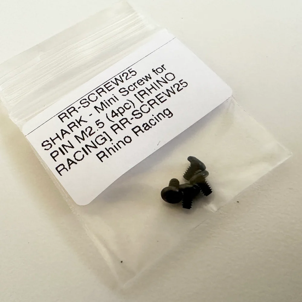 SHARK - Mini Screw for PIN M2.0 (4pc) [RHINO RACING] RR-SCREW25