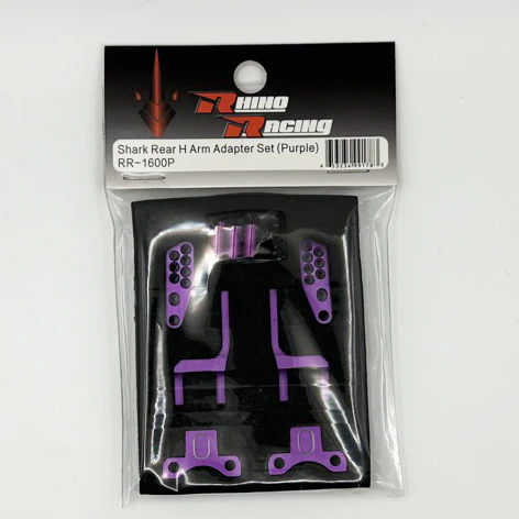 SHARK - Rear H Arm Adapter Set - RED PURPLE BLACK [Rhino Racing] RR-1600R RR-1600P RR-1600B - Image 2