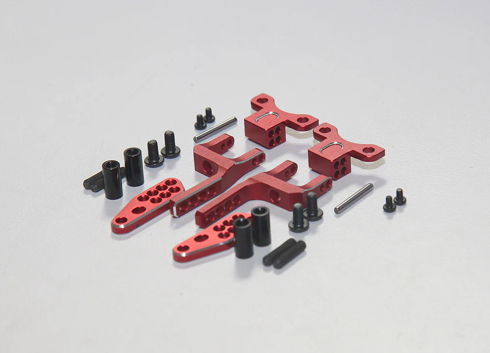 SHARK - Rear H Arm Adapter Set - RED PURPLE BLACK [Rhino Racing] RR-1600R RR-1600P RR-1600B - Image 8