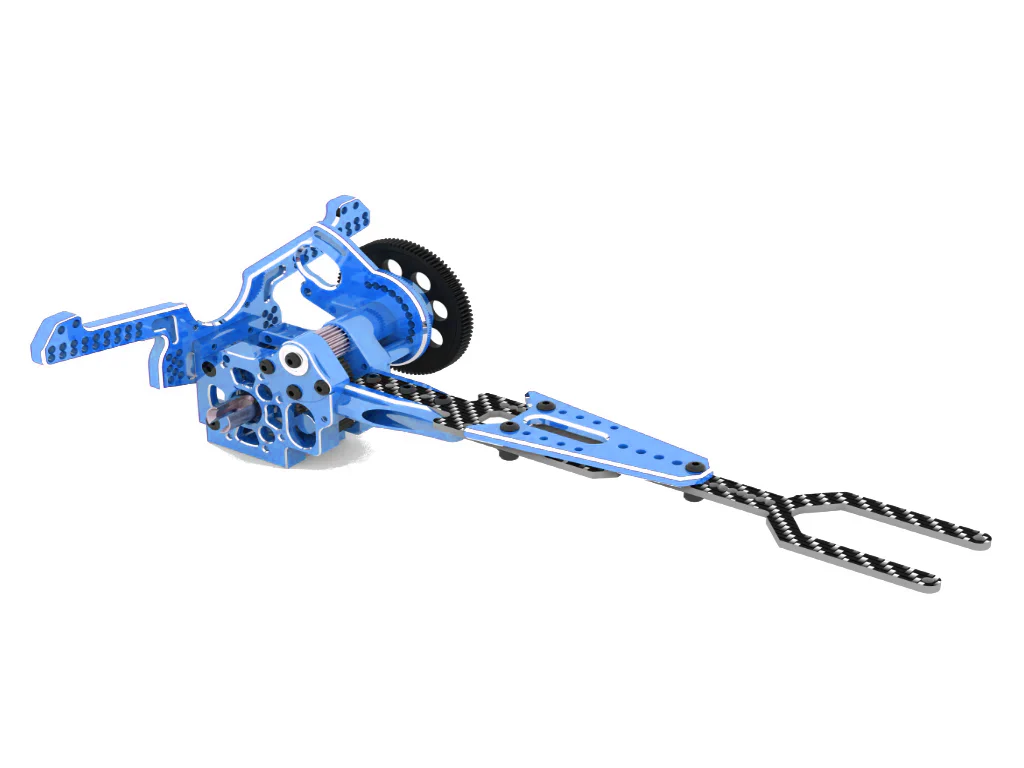 SHARK Transmission Gear Box (With Upper Deck And Shock Tower) - BLUE SILVER RED PURPLE BLACK - YD-2 RD SD RMX RDX [RHINO RACING] RR-820 - Image 13