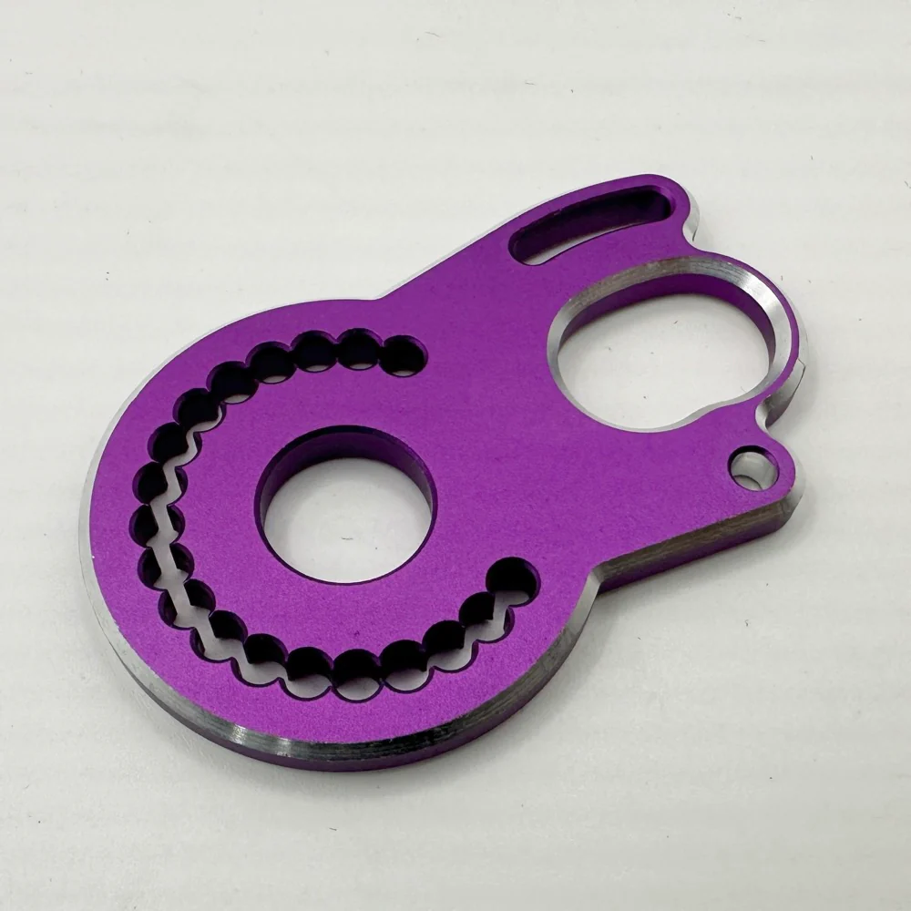 SHARK Transmission MOTOR PLATE (RED BLACK PURPLE) [Rhino Racing] RR-823 - Image 2