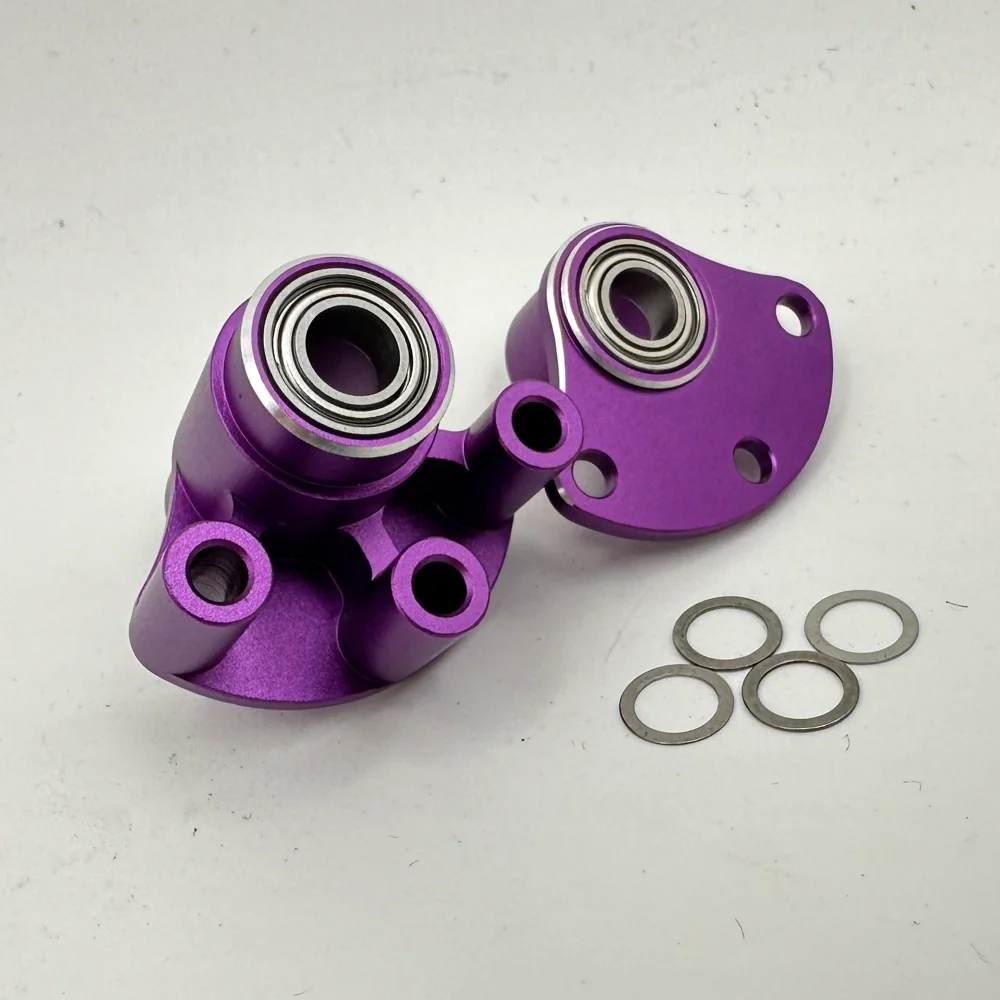SHARK Transmission TOP SHAFT BEARING HOLDER v2 (RED BLACK PURPLE) [Rhino Racing] - Image 2