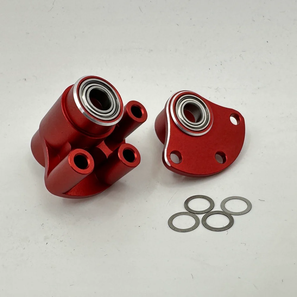 SHARK Transmission TOP SHAFT BEARING HOLDER v2 (RED BLACK PURPLE) [Rhino Racing] - Image 3