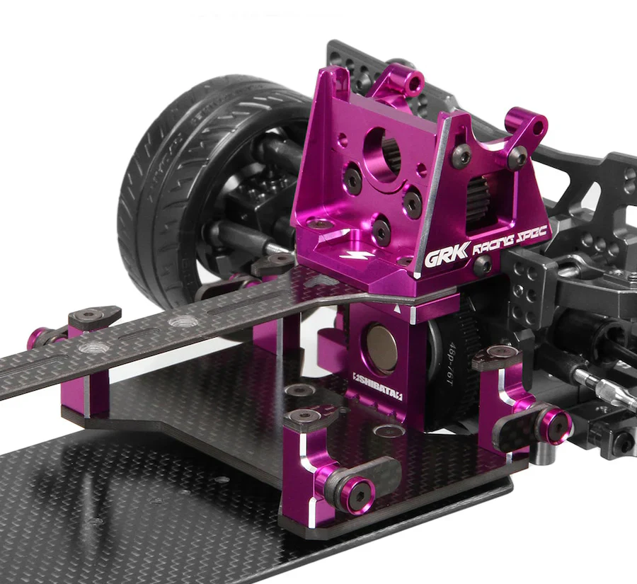 SHIBATA GRK5-R Conversion Set for GRK5 1-10 Drift Chassis Kit RED PURPLE BLACK[R31 House] - Image 3