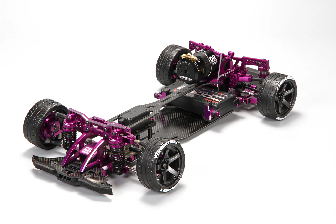 SHIBATA GRK5-R S Next Generation 1-10 RWD RC Drift Kit RED PURPLE BLACK [R31 House] PURPLE RED BLACK - Image 2