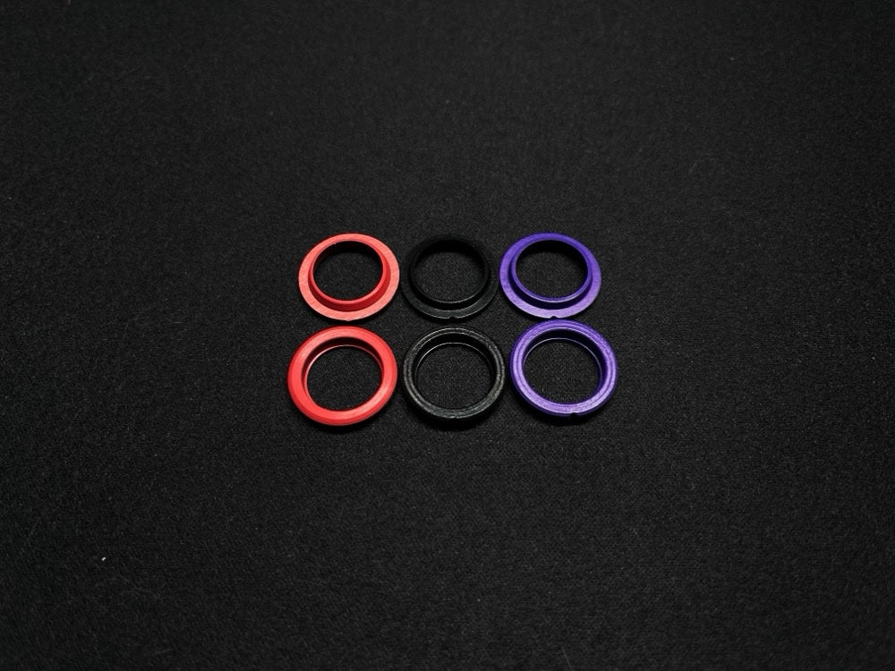 Shock Absorber Gaskets SOFT MEDIUM HARD Set for SPRING HOLDER - RED PURPLE BLACK [Rhino Racing &amp; Team AD] RA-2418B RA-2418P RA-2418R