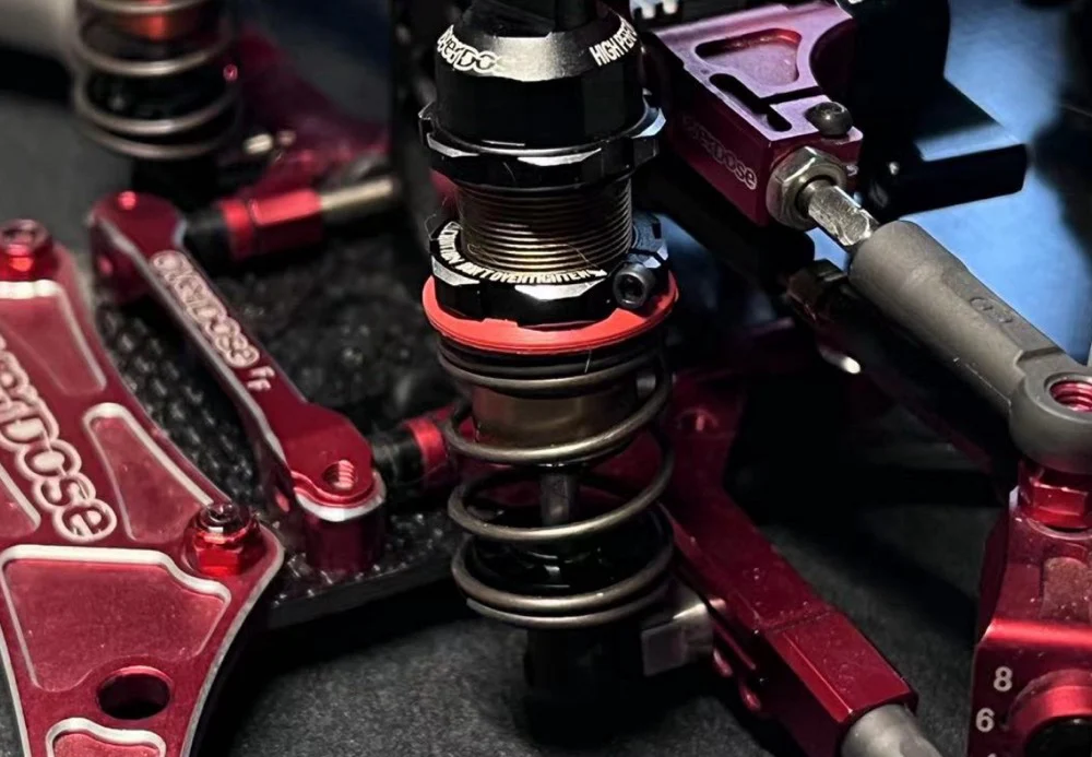 Shock Absorber Gaskets SOFT MEDIUM HARD Set for SPRING HOLDER - RED PURPLE BLACK [Rhino Racing &amp; Team AD] RA-2418B RA-2418P RA-2418R - Image 5
