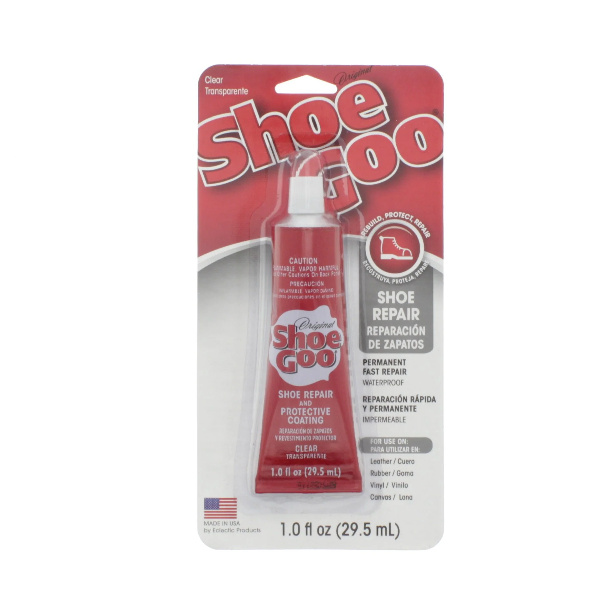 Shoe Goo 1.0oz Flexible Clear Glue Tube (Perfect for Lexan/Plastics) [Shoe Goo] ETC8001