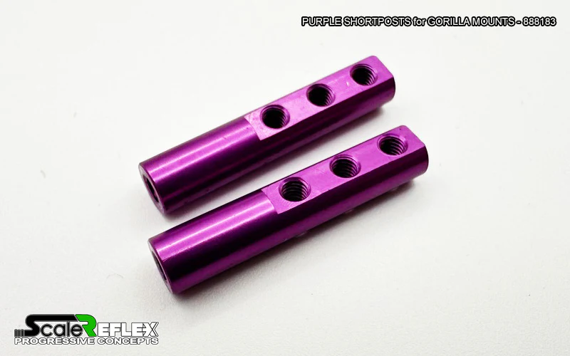 SHORT POSTS for GORILLA MOUNTS (2-Pack) - PURPLE RED BLACK BLUE [Scale Reflex] 888183 888182 888181 - Image 4