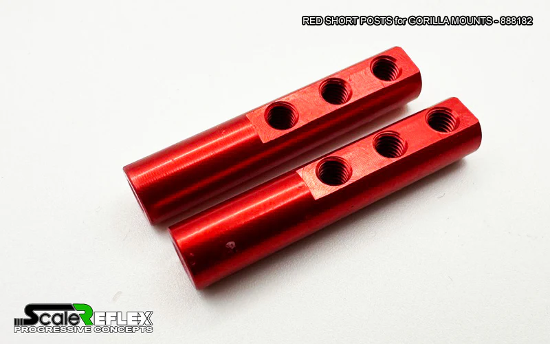 SHORT POSTS for GORILLA MOUNTS (2-Pack) - PURPLE RED BLACK BLUE [Scale Reflex] 888183 888182 888181 - Image 5