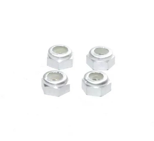 SILVER Aluminum 2mm Wheel Lock Nuts for MINI-Z [Marka Racing] MRK-2388-S