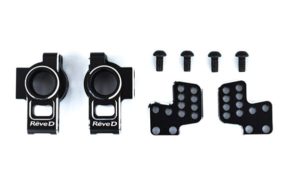 SILVER EDGE Aluminum Rear Hub Carrier - Knuckle Set for RWD Drift (YD-2 - MC-1 - RDX) [Reve D] RD-012S - Image 3