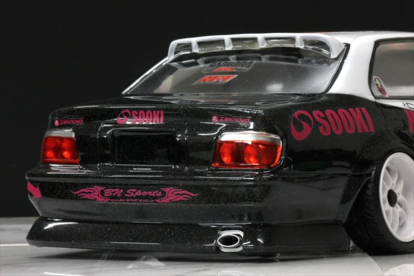 Single Tip OVAL MUFFLER EXHAUST BLACK 1-10 [Pandora] PAC-523 - Image 3