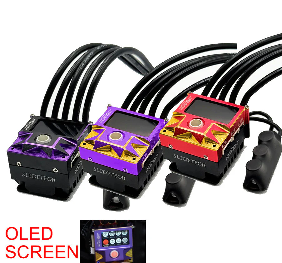 SlideTech Drift Sensored 1/10 160A ESC w/ OLED Screen  [Furitek] FUR-2650 FUR-2651 FUR-2652