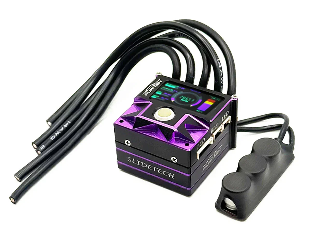 SlideTech Drift Sensored 1/10 160A ESC w/ OLED Screen  [Furitek] FUR-2650 FUR-2651 FUR-2652 - Image 2