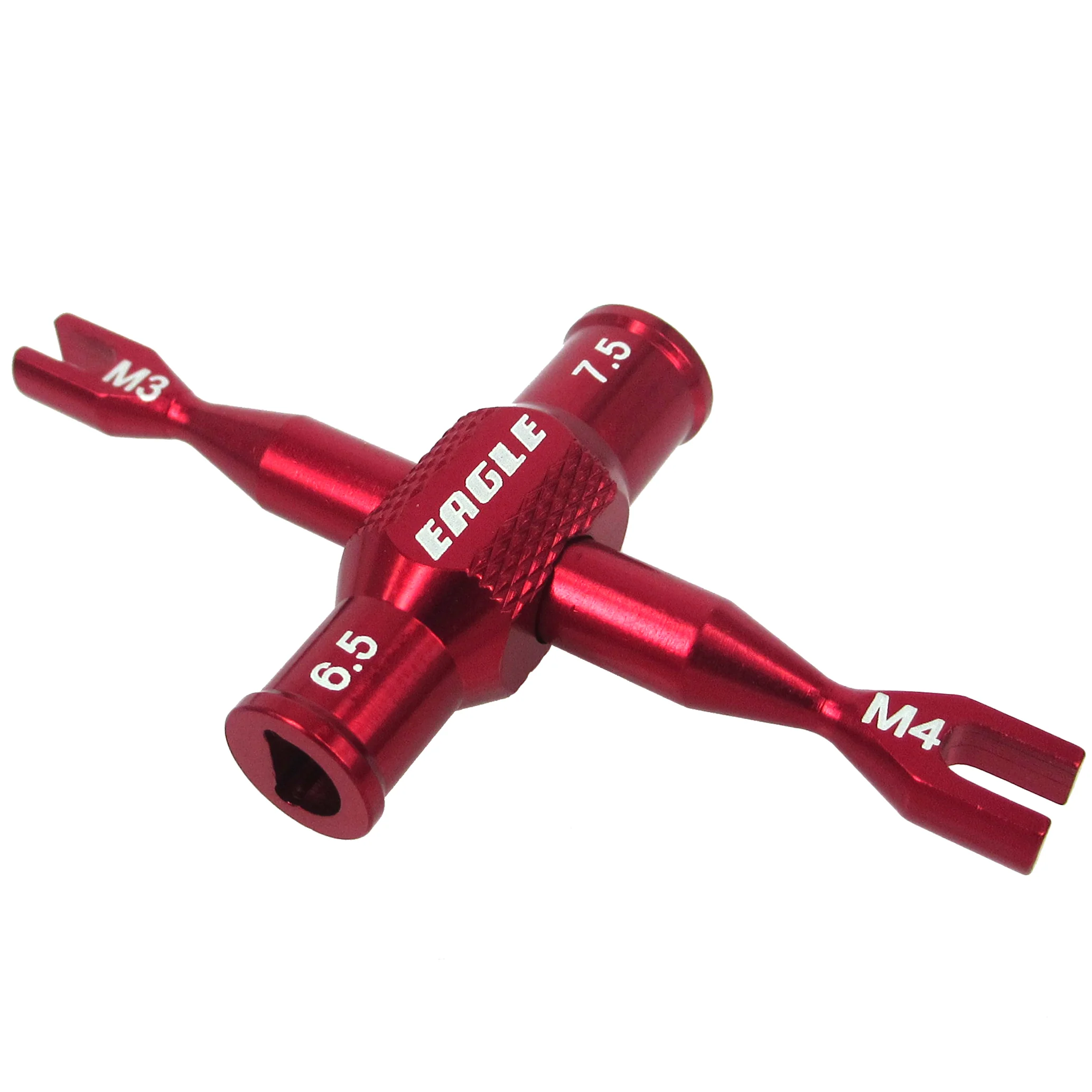 SP Dual Turnbuckle Wrench (3mm/4mm) with Ball End Cup Winder Tool (RED) [Eagle Racing] 3723V2-U3-RE - Image 2